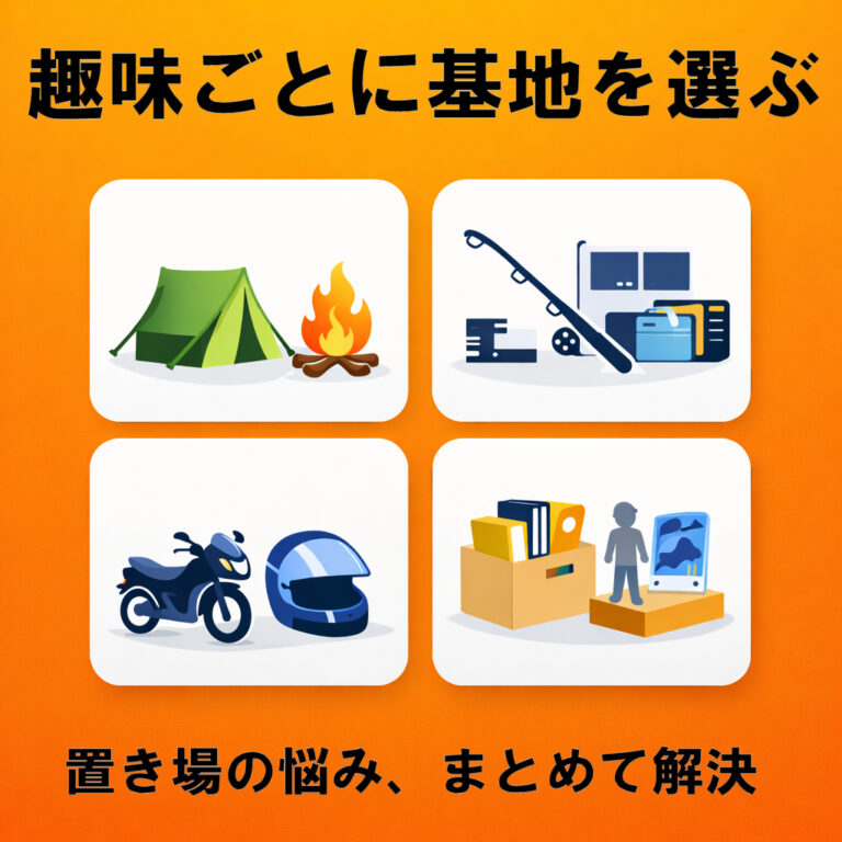 趣味の“基地”を月額で持つ。ドッとあ〜るコンテナで大物収納がラクになる暮らし